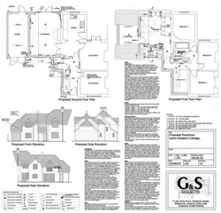 Section of Plans for Extension at Comberbach